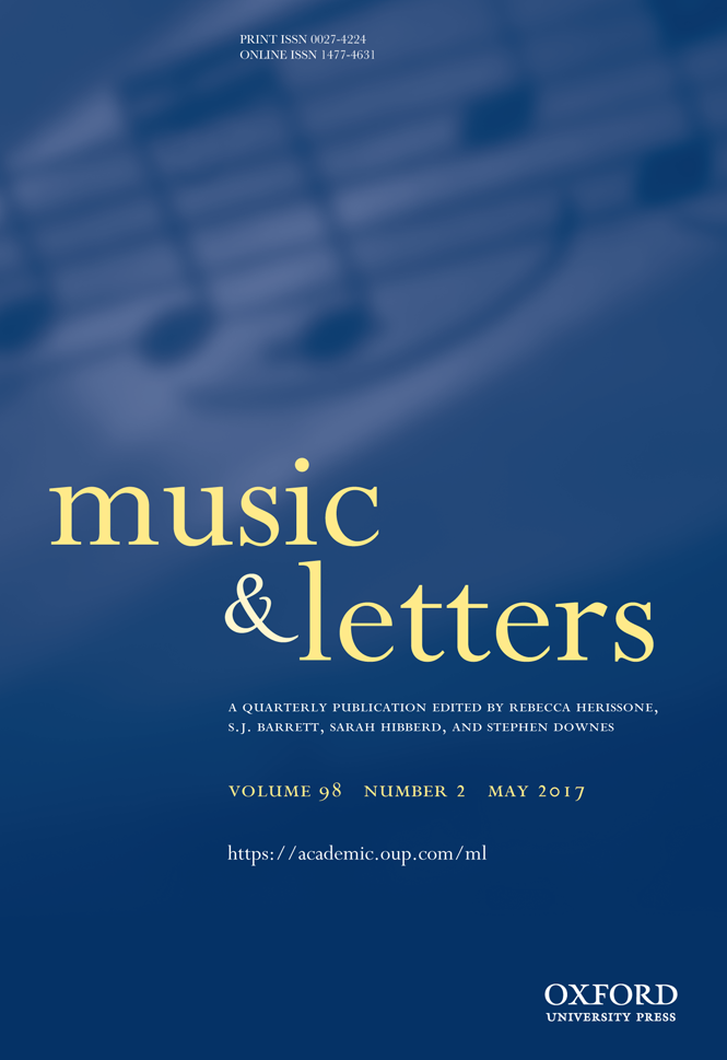 “Brahms’s Non-Strophic Settings of Stanzaic Poetry” Music & Letters 98/2